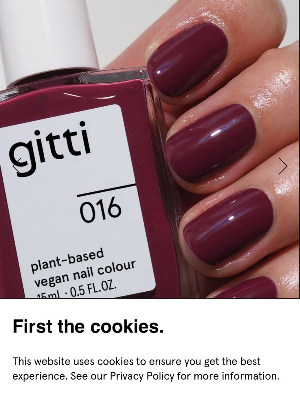 016 Plant-Based Vegan Nail Colour — Plum (Deep Berry)